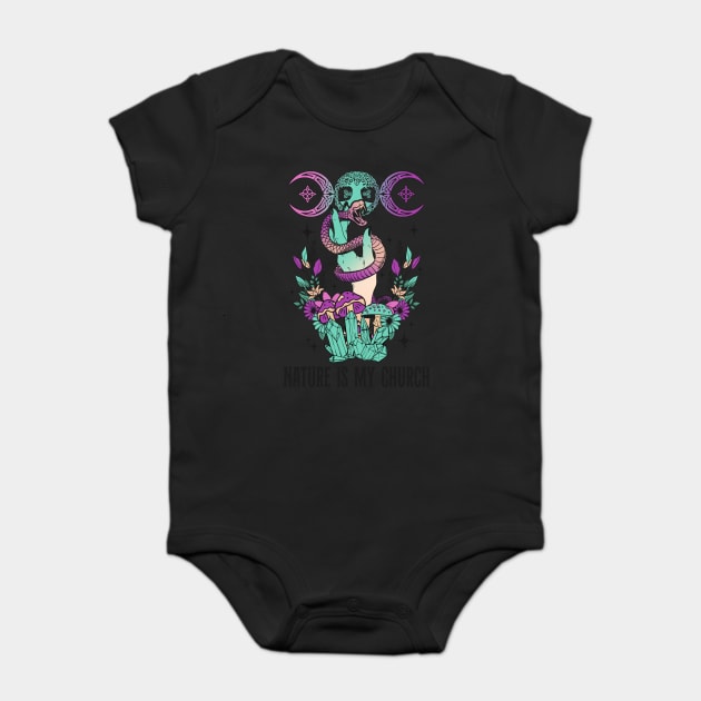 Nature is My Church Witchcraft Baby Bodysuit by The WYLD Tribe